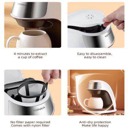 Mini 300ml ADC Coffee Machine Automatic Drip Coffee Maker - 图2