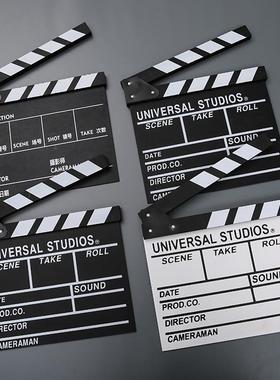 场记板打板电影视片场开机导演板木质摄影楼拍照道具创意装饰摆件