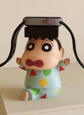 创意蜡笔小新适智能手表充电器watch4pro支架gt5手表桌面底座支架