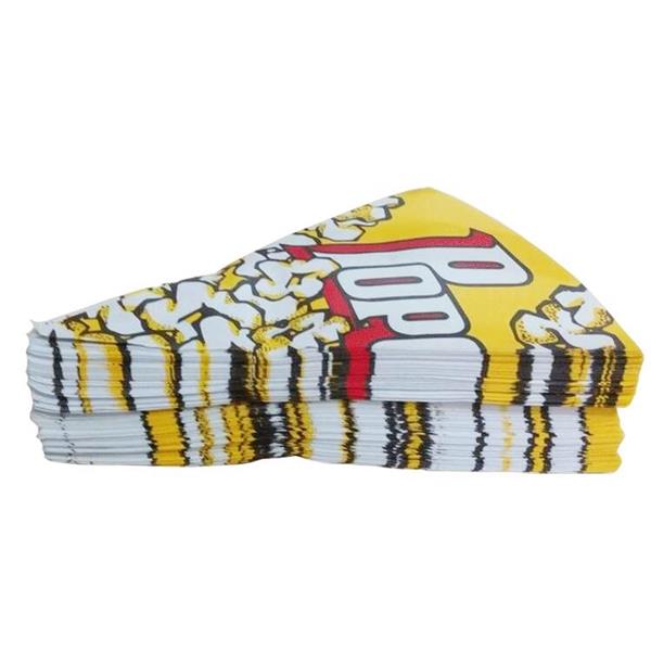 爆米花小袋纸三角形圆型爆米花包装纸袋米小子号纸大号锥爆花袋