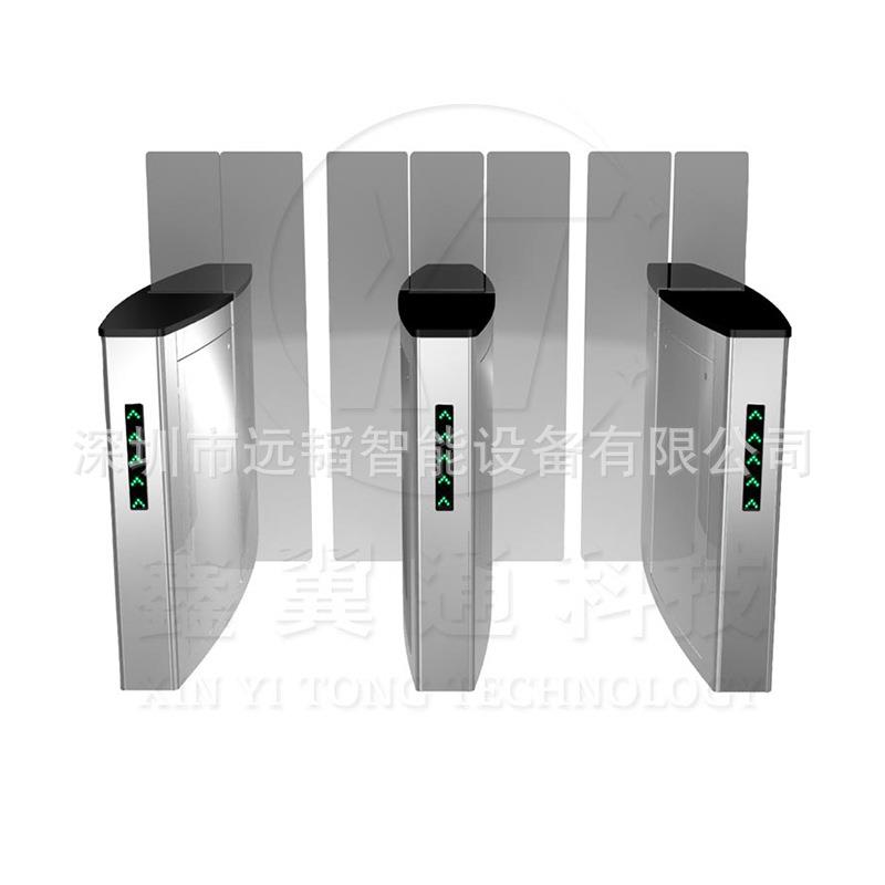 Prison one-way card swiping sliding gate, facial recognition and temperature measurement all-in-one machine, speed gate attendance pedestrian channel