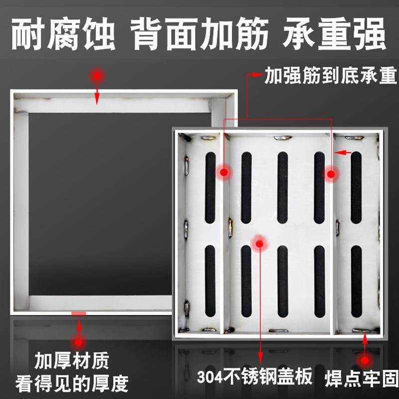 304不锈钢隐形井盖下水道地沟盖板雨水箅子地沟阴井盖下水道盖板,淘宝优惠券,粉丝福利购,淘宝优惠卷