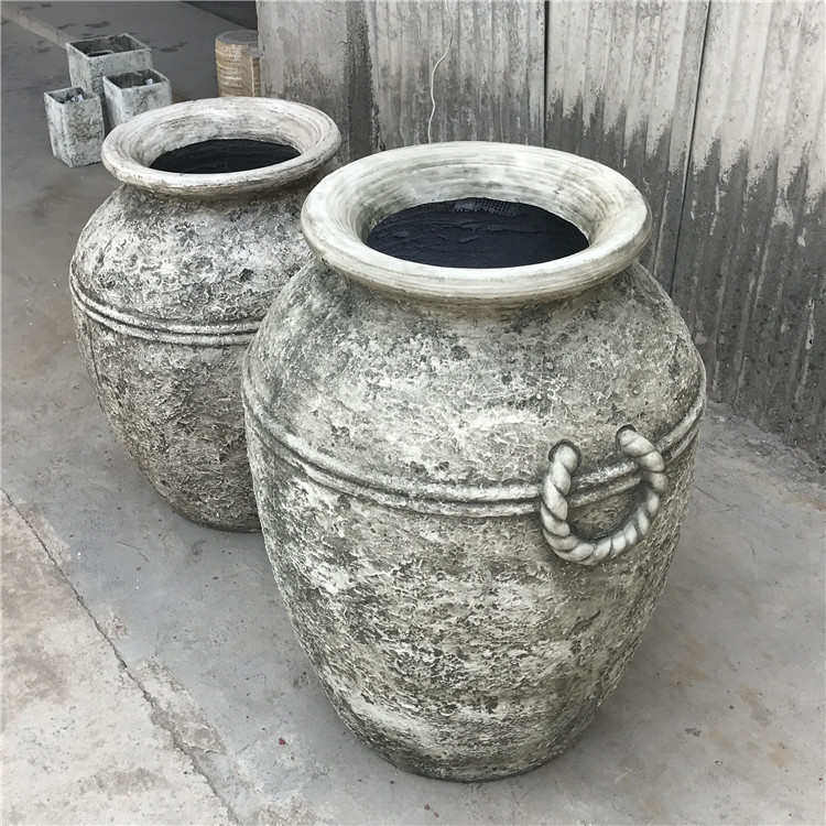 厂销创意北欧风格酒坛形状水泥花盆美陈组合花园户外园林摆设037,淘宝优惠券,粉丝福利购,淘宝优惠卷