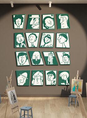 美术工作室布置画室墙面装饰幼儿园环创主题成品材料文化开学背景