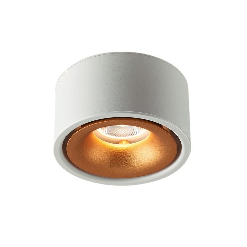 Ultra-thin surface-mounted spotlights without opening for home living room round led downlight all-aluminum ceiling without main light Zhongshan