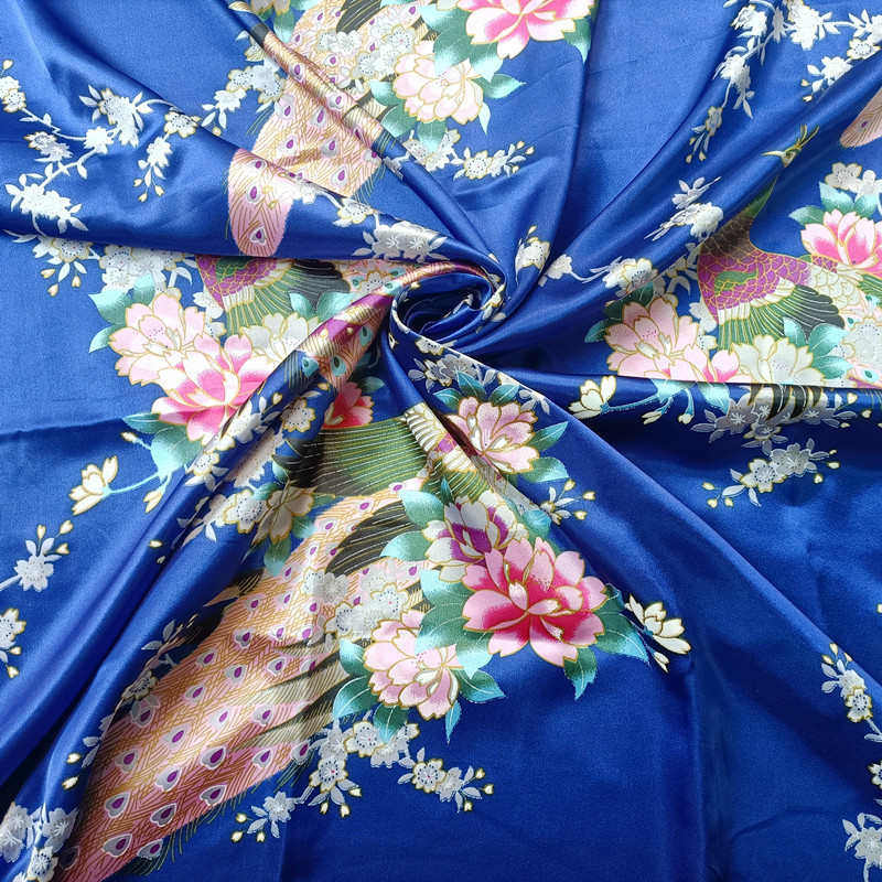 孔雀色丁印花面料 丝绸绸缎锦织缎布料 旗袍舞台装家居服被套里布,淘宝优惠券,粉丝福利购,淘宝优惠卷