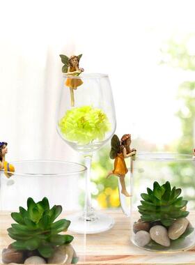 花仙树脂饰品创意微景观花盆装饰挂花瓶背挂阳台露台花园装饰