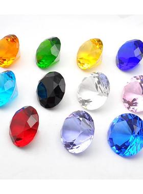 包邮水晶钻石家居饰品柜台装饰手机眼镜珠宝几何玻璃钻石婚房摆件