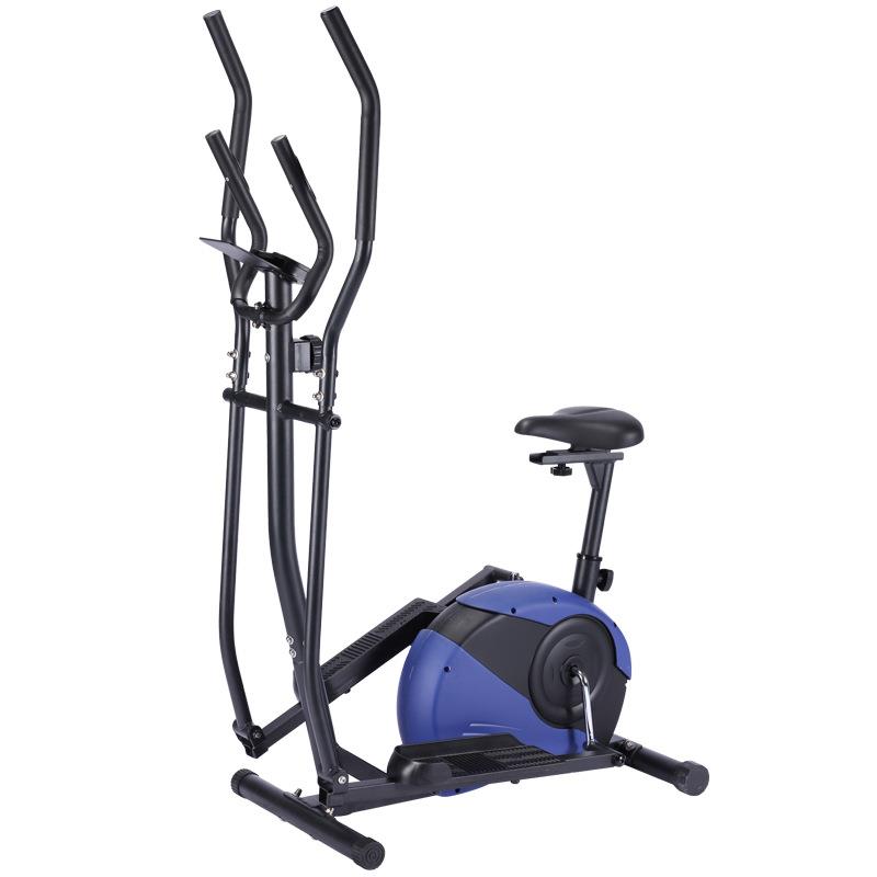 Cross-border elliptical machine, dynamic bicycle, multi-functional household small stepping sports magnetically controlled exercise bike, space walking machine