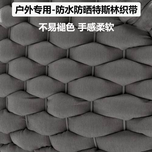 北欧庭院花园藤编沙发设计师室外露天阳台休闲家具售楼部户外藤椅 - 图2