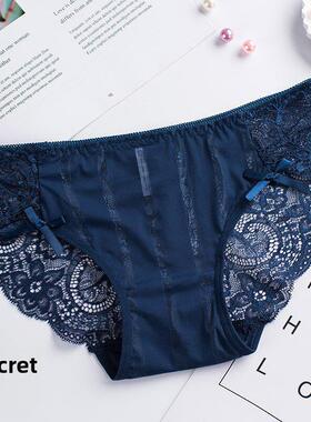 Girls underwear women pure cotton black and white gray stude