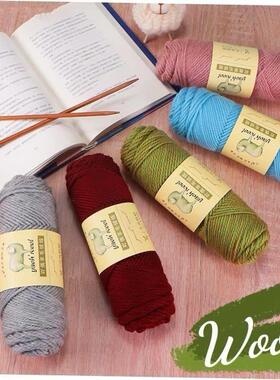 100g/ball DIY Soft Thick Wool Yarn Woolen Crochet Yarn Hand