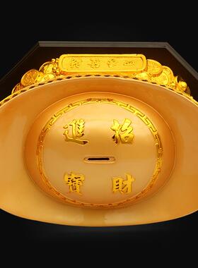 四季发财金元宝摆件存钱罐 办公室家居装饰品 开业乔迁工艺品