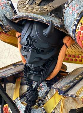 万圣节新品日系咬绳般若面罩角色扮演节日派对魔鬼般若面具