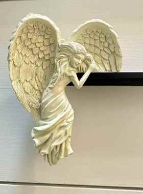 救赎天使树脂挂件欧式觉醒天使翅膀门框挂饰创意相框桌角装饰摆件