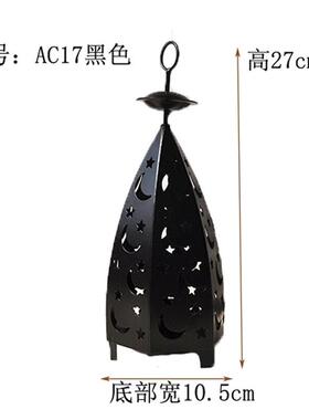 烛台摆件创意家居桌面装饰浪漫工艺品 欧式铁件镂空鸟笼烛台摆饰