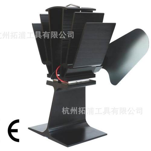 直销两叶木壁炉风扇热动力静音大风量热风扇现货 - 图1