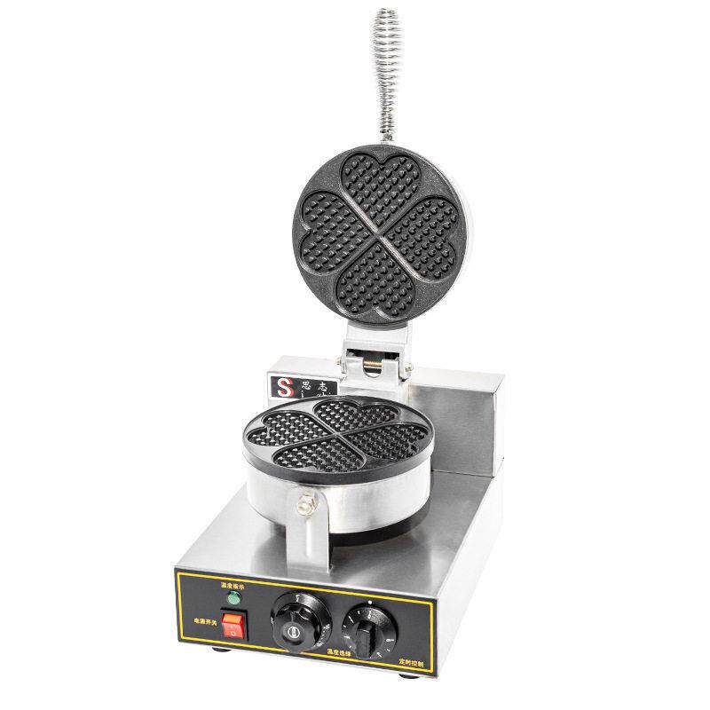 Waffle oven commercial four-star waffle maker electric heating waffle machine scone machine heart-shaped manufacturer waffle oven