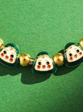 端午节五彩绳手工编织儿童小粽子五色绳吊坠手绳闺蜜手链女生手饰