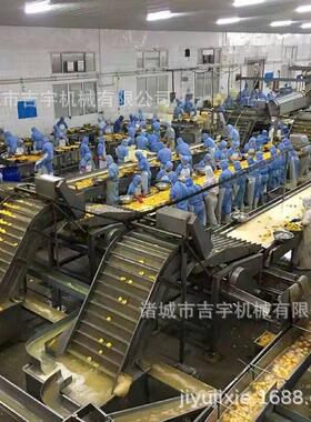 黄桃头生产线 机械食品头加工设备 水果头加工成套设备