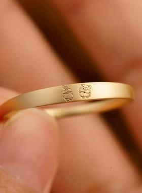 友谊之戒海绵宝宝派大星戒指可爱精致高级设计感百搭指环好友礼物