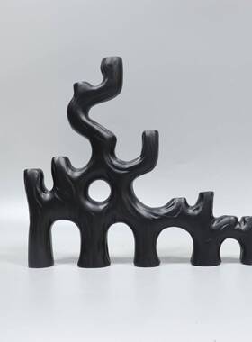 现代简约树枝烛台装饰品样板房卧室客厅餐厅茶几书房家居玄关摆件