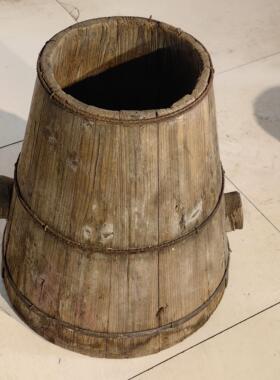 民俗文化老物件米升米斗摆件老式量斗古代粮食计量工具覆古影视道