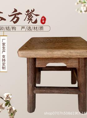 木小方凳-户方凳外实木方子复古中茶桌小方凳子现代简约凳木凳子