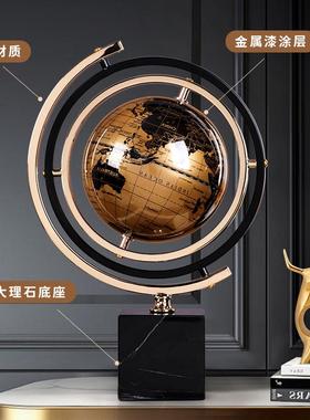 高档奢地球摆件公办室客厅电仪视柜202轻5新款小众艺术高档高级装