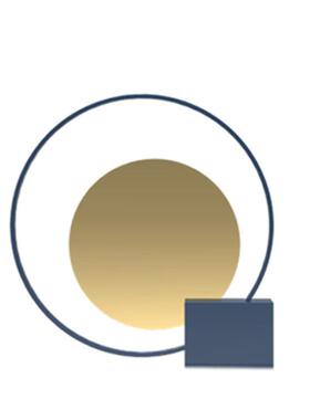 现代轻奢蓝色金属拼接屏风摆件几何样板房桌面售楼处客厅玄关摆设