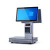 Dual-screen cashier weighing all-in-one fresh supermarket fruit, cooked food and vegetables touch cashier weighing label electronic scale