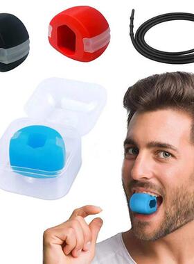 Jaw Exerciser Fitness Face Masseter Double Chin Remover Sili