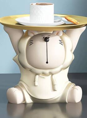 狮子生日礼物乔迁新居入户玄关钥匙收纳摆件客厅家居饰品桌面酒柜