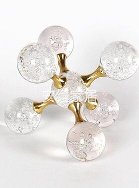 美容院装饰摆件皮肤管理中心化学展示架分子球美妆展会道具