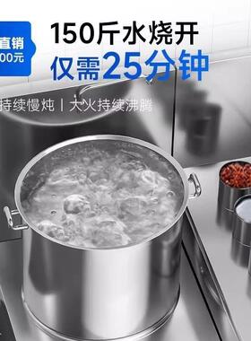 商用电磁炉大功率平面煲汤炉餐厅饭店矮汤炉食堂单眼低汤灶