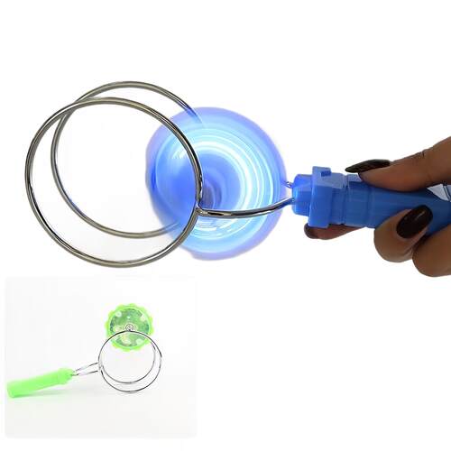 Children's Light-Up Hand-Powered Magnetic Track Magic UU Bal - 图3