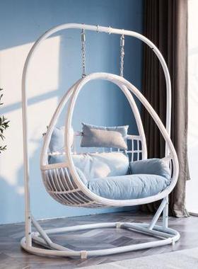户外阳台吊篮庭院秋千室外悬挂别墅花园景区吊椅藤编鸟巢休闲椅