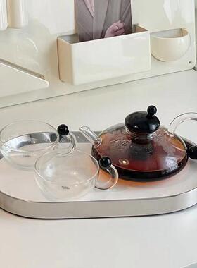 吉维尼金属香薰托 托盘家居摆饰in化妆室首饰钥匙蜡烛装饰收纳置