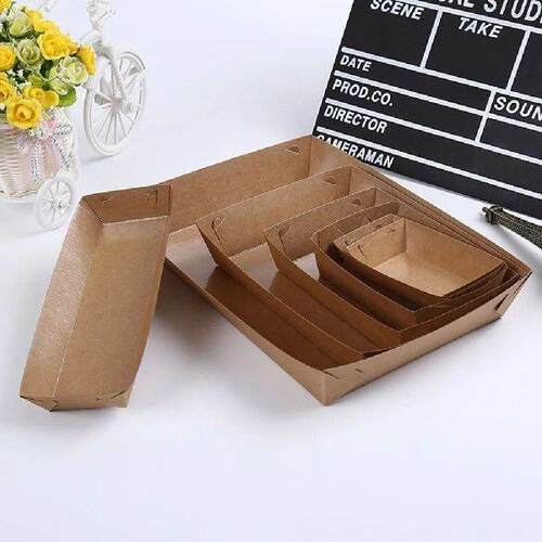 30 Pcs Serving Platter Tray Kraft Paper Packing Case Sushi - 图1