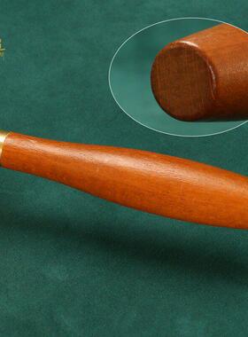 手摇转金筒六字真言转筒手持转金轮摆件底座藏族转轮经筒转简经桶