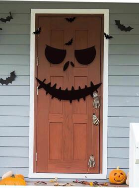 Halloween Decoration,Skull,Pumpkin,Halloween Horror Door