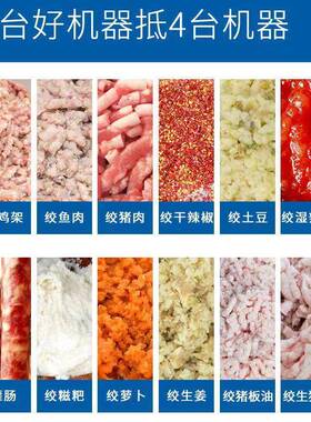 全不钢大型肉绞肉机商用微冻鸡架骨绞碎机锈绞机 绞肉机工MAGA-10