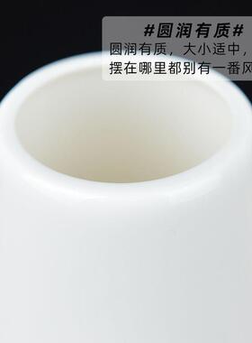 高档描金陶瓷花瓶摆件办公室玄关干花瓶插花瓶瓷器轻奢装饰工艺品