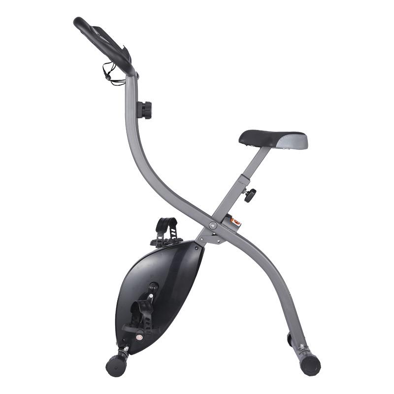 Cross-border spinning bicycle, foldable exercise bike, indoor fitness, ultra-quiet magnetically controlled backrest, pedal home bicycle