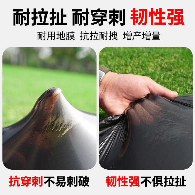 Silver black mulch film reflective mulch film anti-aging thickened two-color agricultural film insulation and moisturizing vegetable planting and weeding film