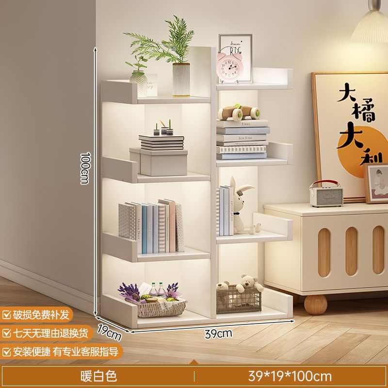 Storage shelf bookshelf simple economical bookcase bedroom display rack simple floor-standing modern shelf storage and storage