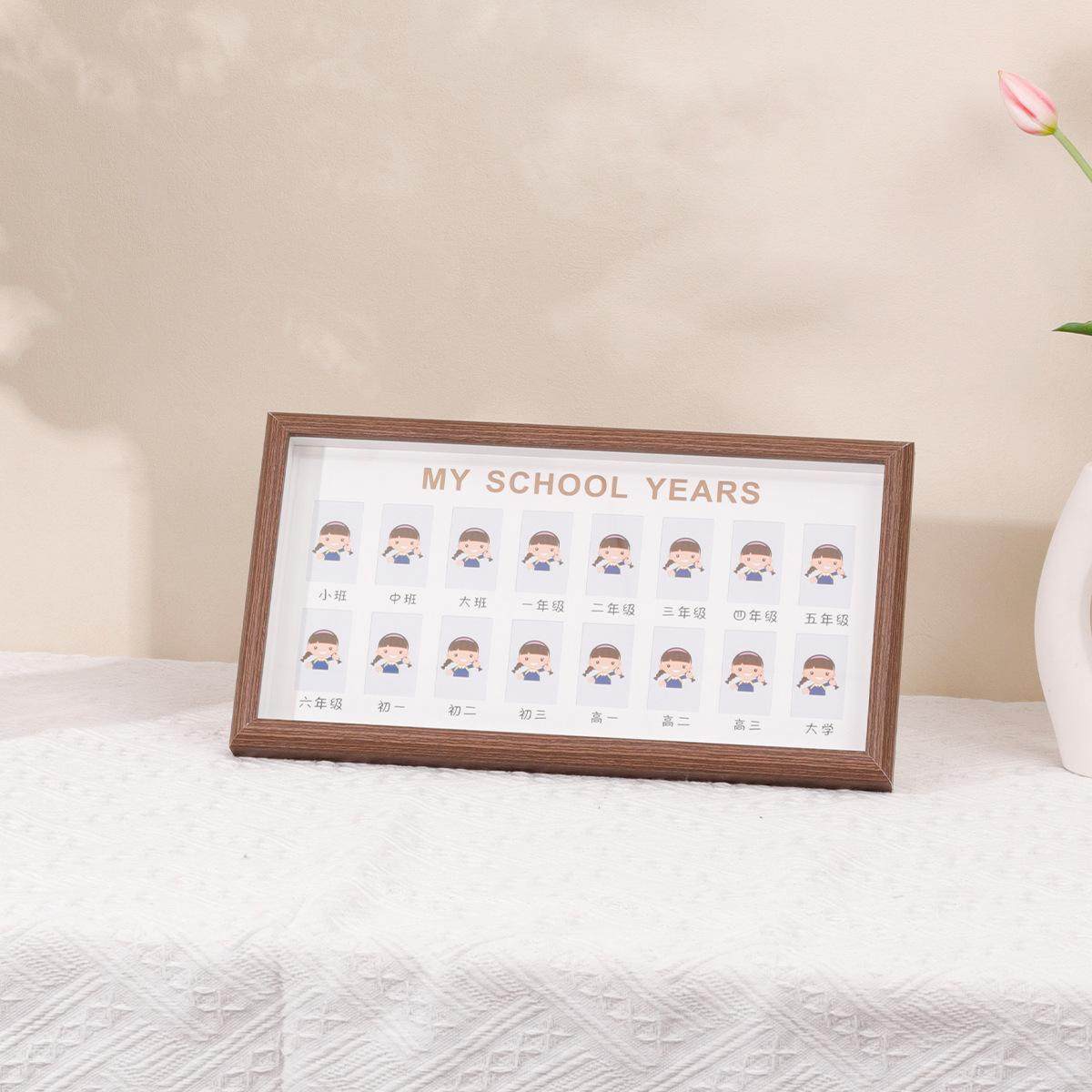 儿童成长记录相框摆台校园毕业纪念册宝宝周岁一寸2寸小孩证件照,淘宝优惠券,粉丝福利购,淘宝优惠卷