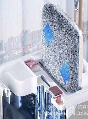 免手洗平板拖把干湿两用家用一刮净拖布不锈钢地板送礼优选Y