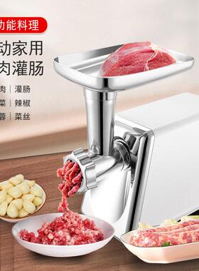 跨境中亚多功能220V欧规绞肉机家用电动辅食肉陷料理机搅拌碎肉机