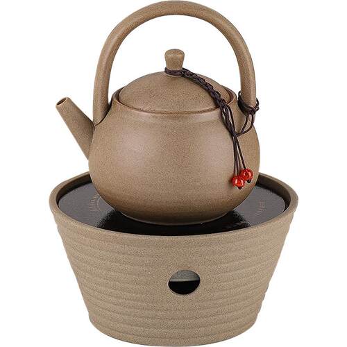 爆款烤奶茶罐粗陶壶围炉煮茶器全套中式烤火炉家用室内电陶炉套装 - 图3